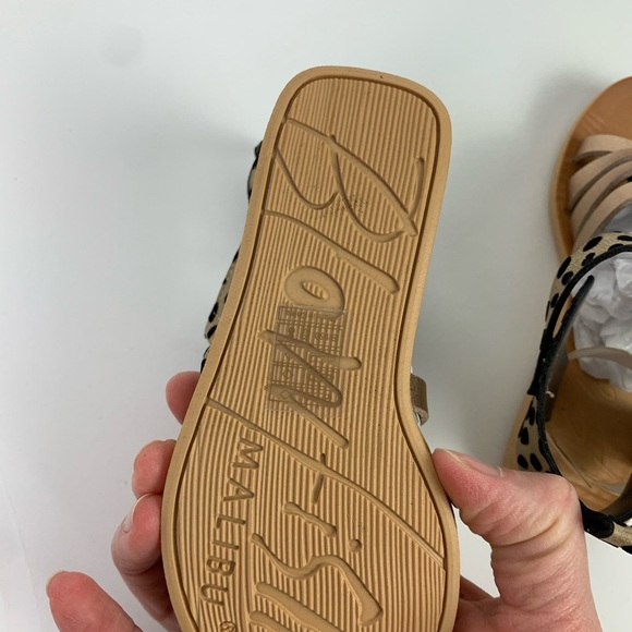 New Blowfish Toddler Girl Size 8 Gladiator Sandals Metallic Faux Fur - Picture 7 of 7